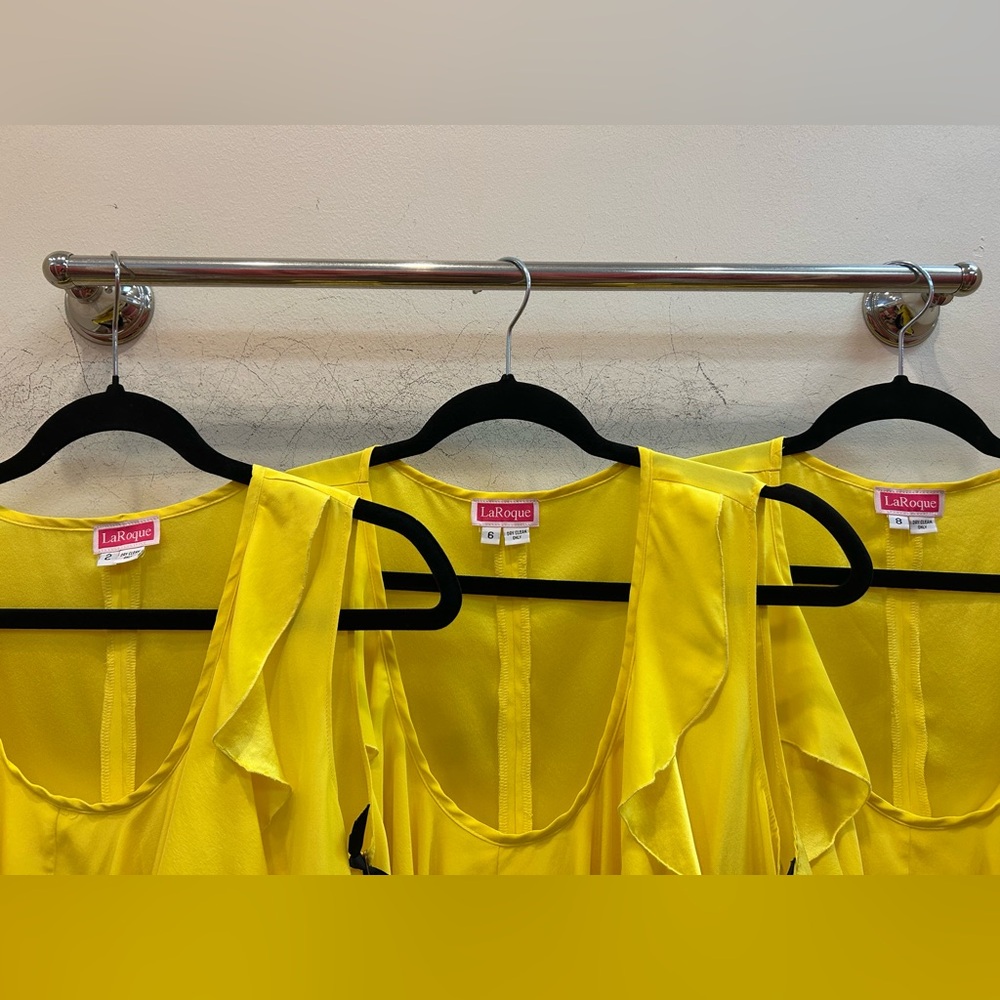 Sunny Yellow Ruffled Tank Top - Picture 8 of 8